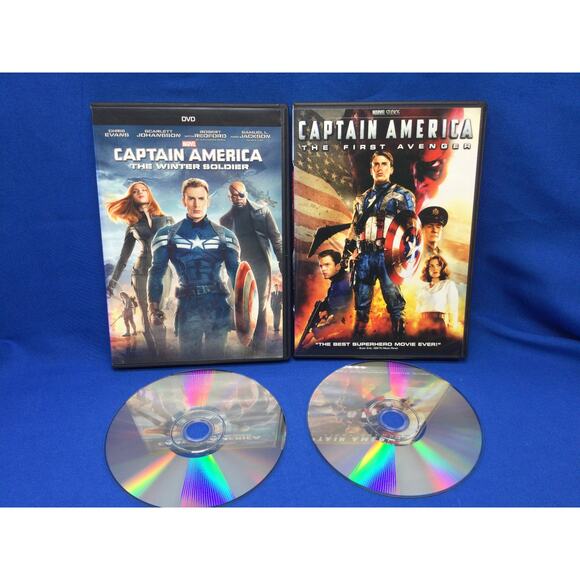 Marvel Movies Captain America Lot of 2 DVDs - Picture 5 of 6